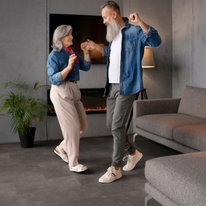 TreeFloor Enia JAZZ X Stone - Concrete Grey Dark